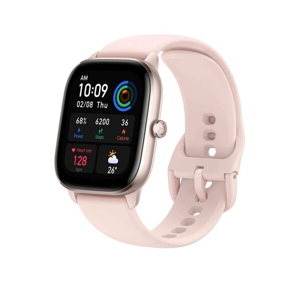 Amazfit -GTS 4 Mini Smartwatch - Flamingo Pink Pink